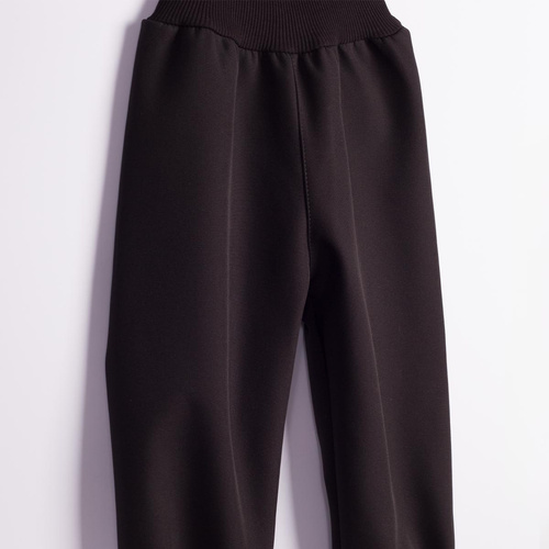 Nicol Pantaloni softshell bambini 229055 con pile, vita alta, polsini - nero