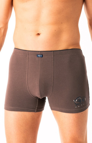 Boxer da uomo MXH 706 Key brown - cotone, confortevole, in un elegante cofanetto