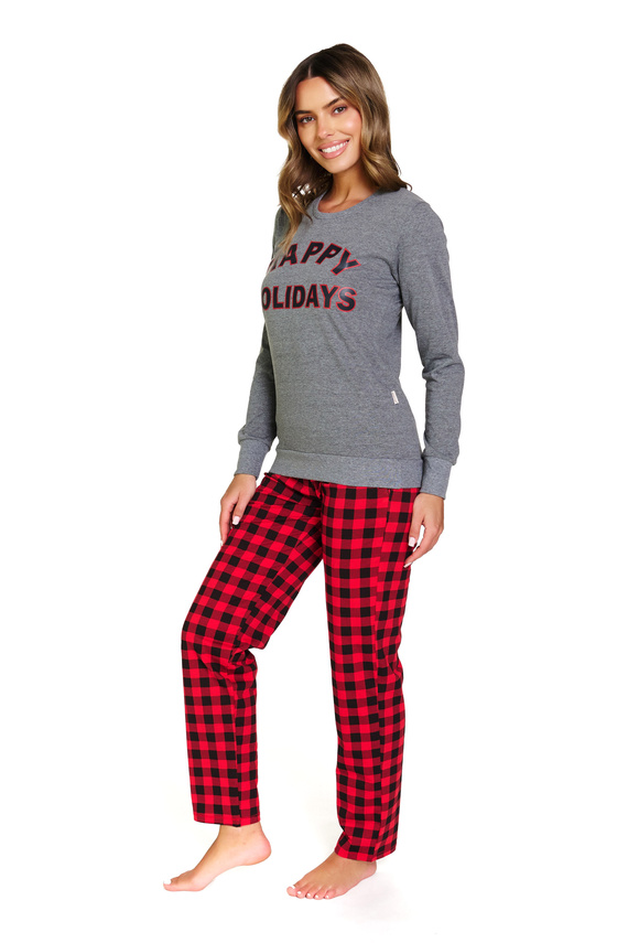 Pigiama da donna 7343 Grigio scuro Doctor Nap - 100% cotone