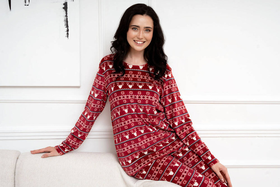 Iceland Fleece Set donna Moda italiana - stampa bordeaux