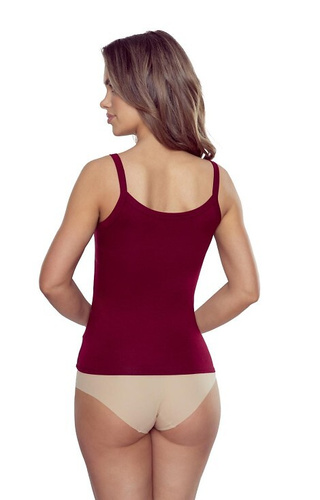 Maglietta in viscosa da donna Lucita - Camicetta sportiva aderente per tutti i giorni - marrone