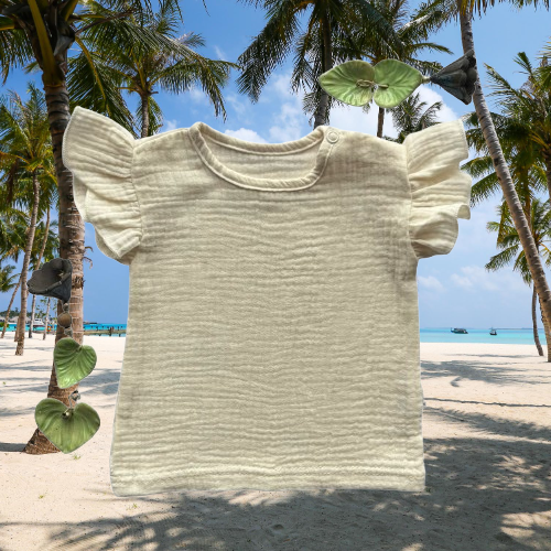 Mamatti BL50103 blusa in mussola bambina leggera cotone estate