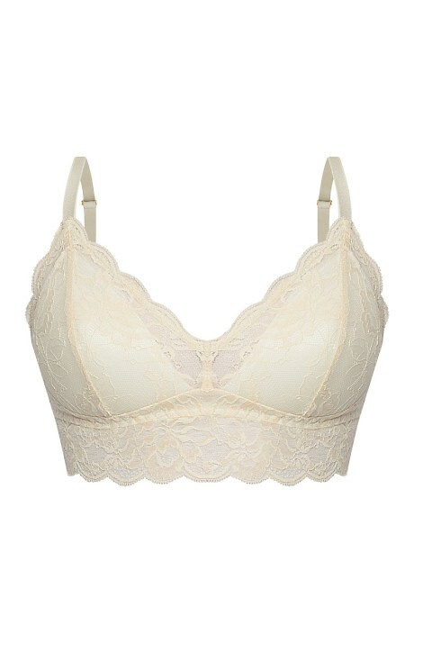 Kaja 02 Reggiseno morbido con ferretto Mefemi sabbia - pizzo, morbido, confortevole, con fiocco decorativo