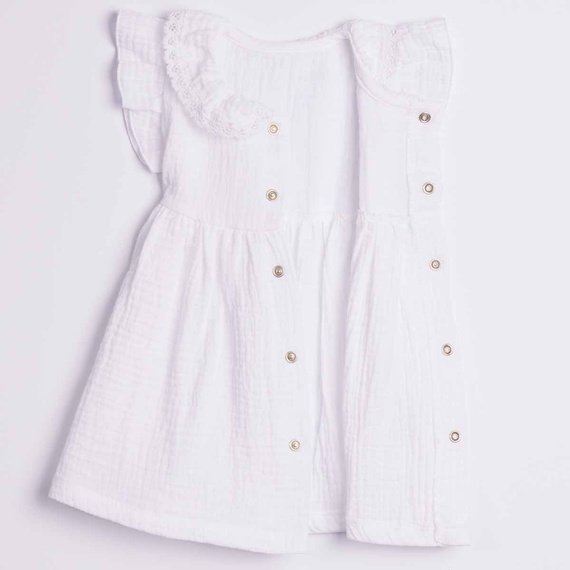 Nicol 224245 Abito in Mussola per Bambina 100% Cotone per l'Estate