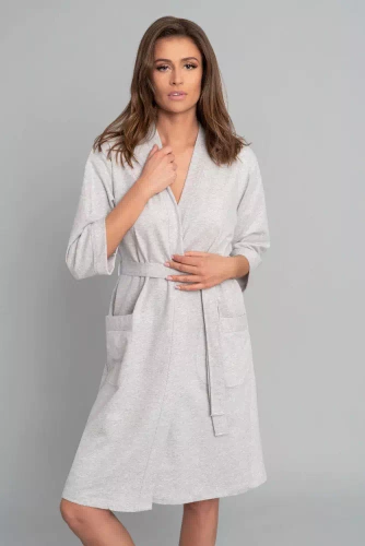 Karla Accappatoio da donna Moda italiana - melange chiaro