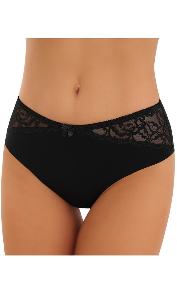 Slip donna Inga Emili in microfibra laser cut con rete floreale