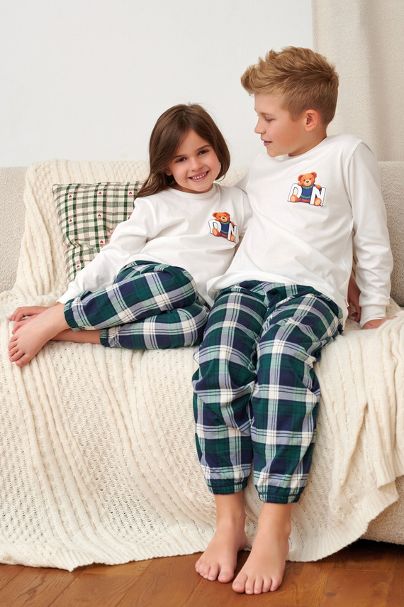 Pigiama Bambino Doctor Nap 7515 Teddy 100% Cotone Manica Lunga