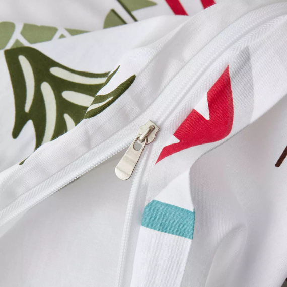 Sci Natale biancheria da letto in raso di cotone Spod Igły i Nitki bianco rosso verde - elegante e morbido