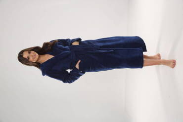 807 Luna II Vestaglia lunga da donna Forex - Blu navy