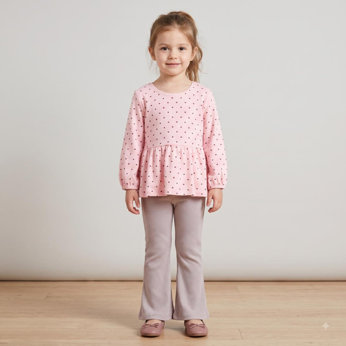 Blusa bambina Nicol Tosia 225139 100% cotone rosa con baschina