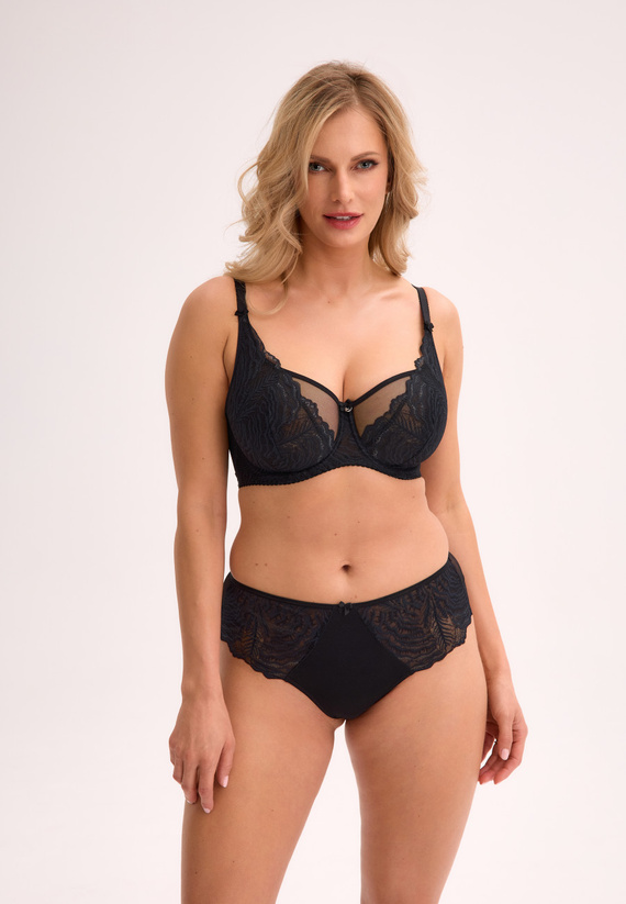 GFB 1229 Jessia mutandine brasiliane Gaia - pizzo, sensuale, confortevole nero