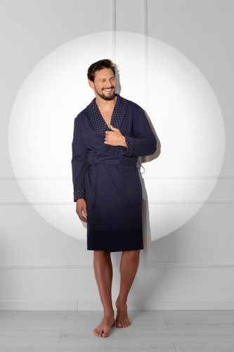 Vestaglia da uomo Gerard - 100% cotone, taglio classico con finitura elegante Moda Italiana