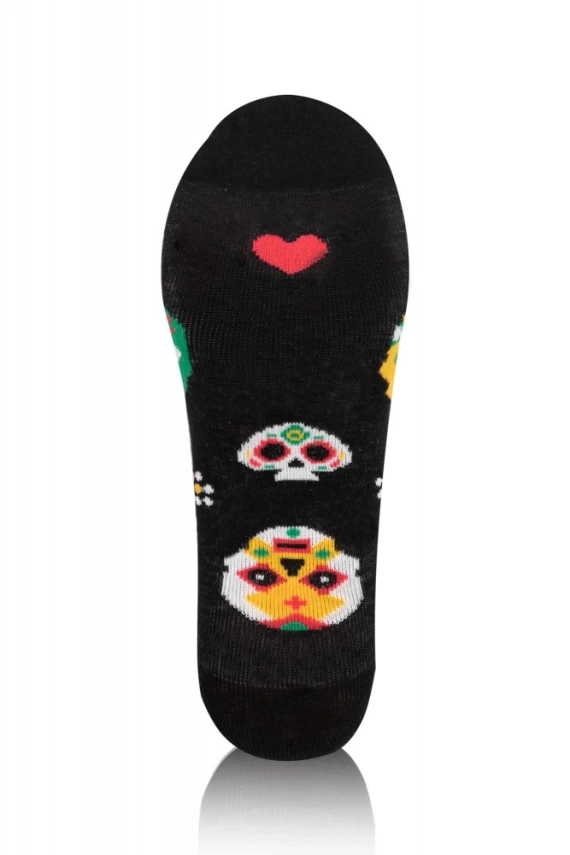 S134D Muerto Calze lunghe Moda Italiana - nero