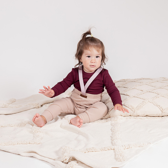 217097 Body in cotone Alisa Nicol - bordeaux, a coste, manica lunga