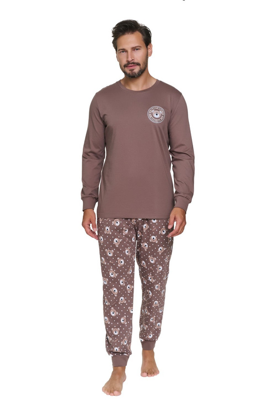 Doctor Nap 7508 Bear Club Pigiama donna marrone 100% cotone orsetti