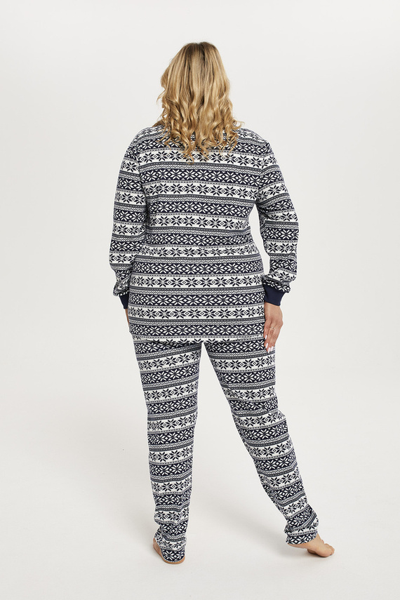 Alaska Pigiama da donna manica lunga, pantaloni lunghi Moda italiana - stampa/verde