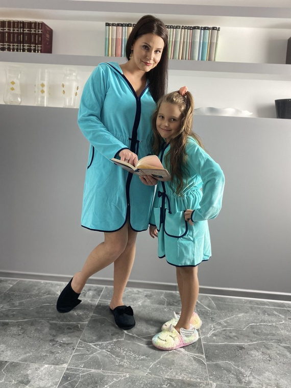 374 / 375 Accappatoio per bambini Desiree - menta