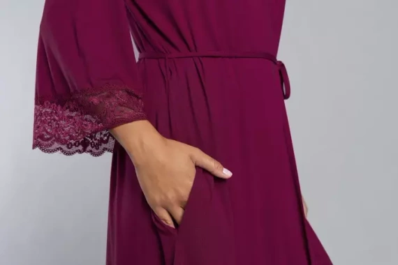 Samaria Robe Moda Italiana manica 3/4 - vino