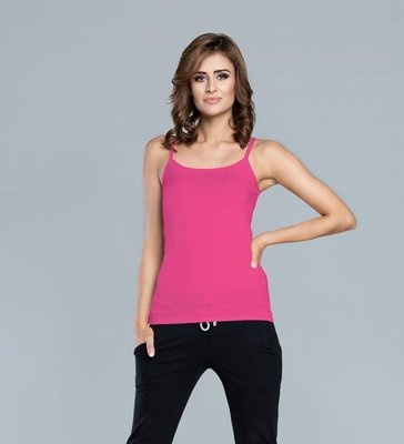 Camicia Ibiza da donna con spalline strette Moda italiana - rosa