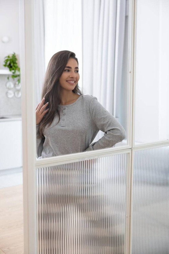 Sensis Vesper Pigiama da donna - grigio-crema