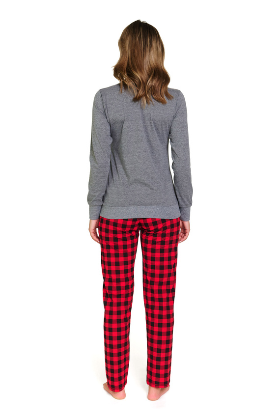 Pigiama da donna 7343 Grigio scuro Doctor Nap - 100% cotone