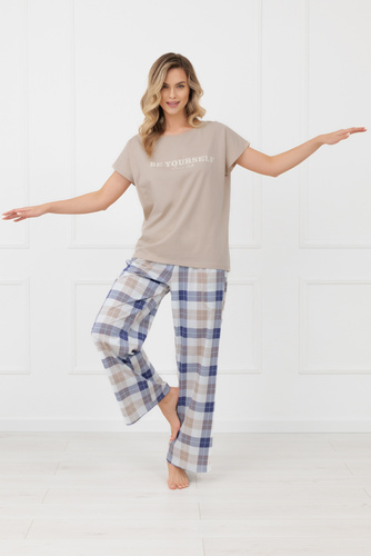 Pigiama donna Rima Italian Fashion 100% cotone pantaloni lunghi