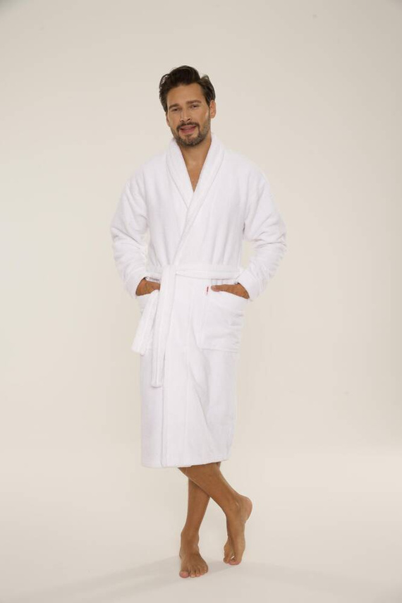 735 Vestaglia da uomo Manuele De Lafense - bianco