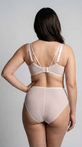 Slip Marissa Unikat rosa cipria ricamati eleganti a vita alta