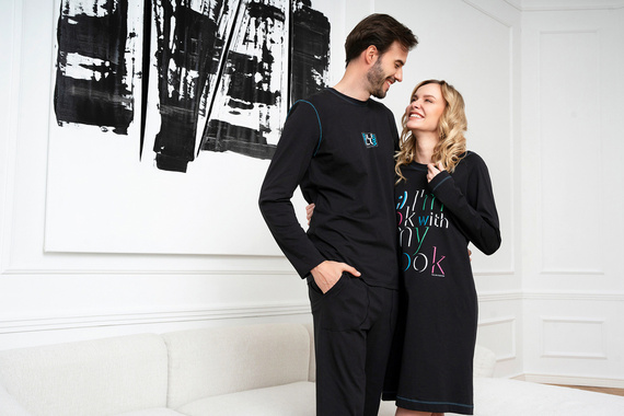 Camicia da notte Olza Moda italiana - nero