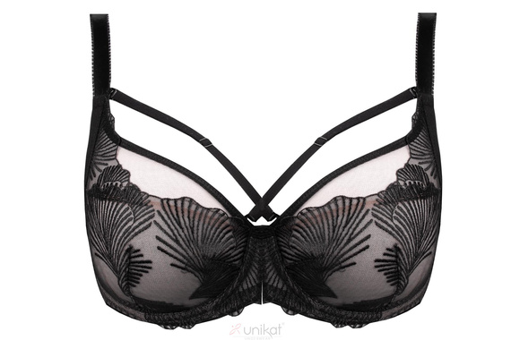 Reggiseno Sintra soft Unikat - elegante, nero e beige, con ferretto, taglio confortevole