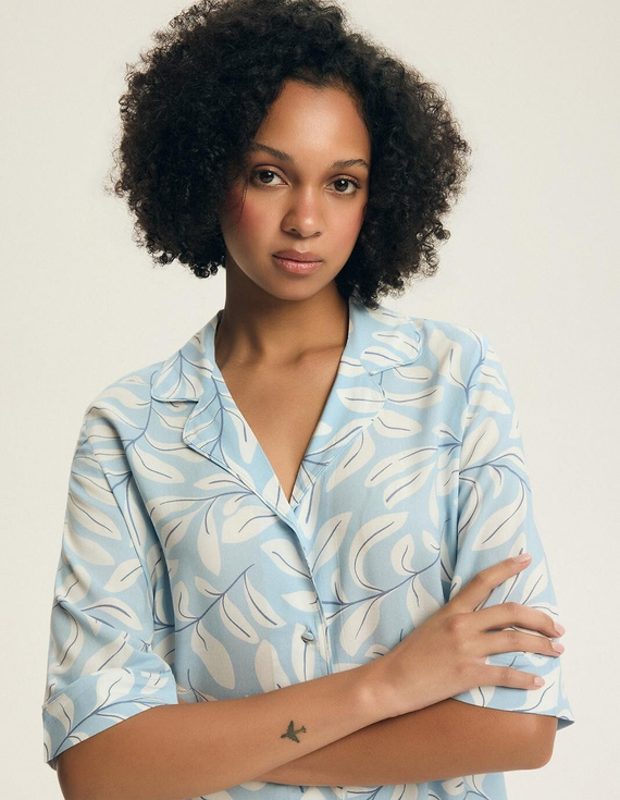 Pigiama donna 44482 Estes 100% viscosa con bottoni