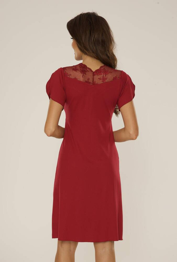 754 Camicia da notte Lilian De Lafense - bordeaux