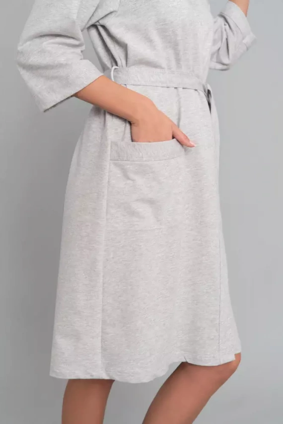 Karla Accappatoio da donna Moda italiana - melange chiaro