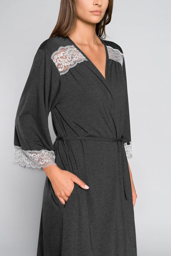 Sonata Vestaglia donna Moda italiana mélange scuro