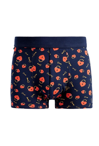 Boxer da uomo Moraj MBX600-366 'Love Stock' - Cotone pregiato, blu navy, regalo in barattolo di vetro