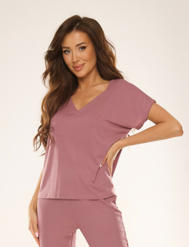 774 Vendy Camicetta a maniche corte di De Lafense - berry