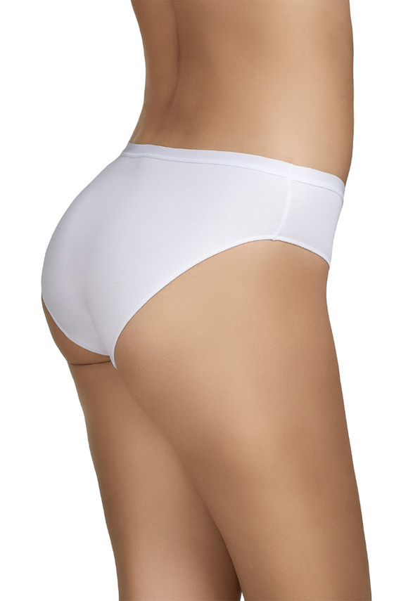 Figi bikini Selene 400 bianche cotone lisce classiche 2-pak