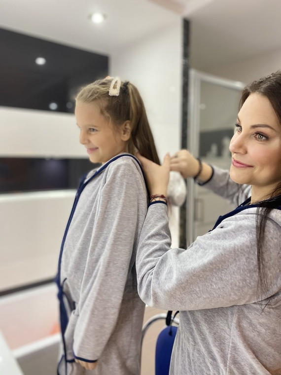 374 / 375 Accappatoio per bambini Desiree - grigio