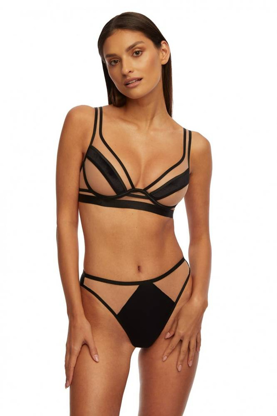 SC-932 Lou Reggiseno morbido Kinga nero