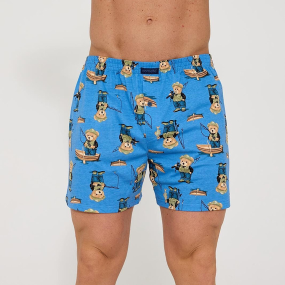 001/188 011/188 Boxer Cornette Classic da uomo - 100% cotone, vestibilità ampia, apertura con bottoni, comfort quotidiano