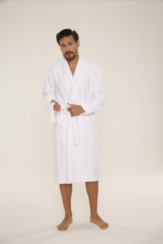 735 Vestaglia da uomo Manuele De Lafense - bianco