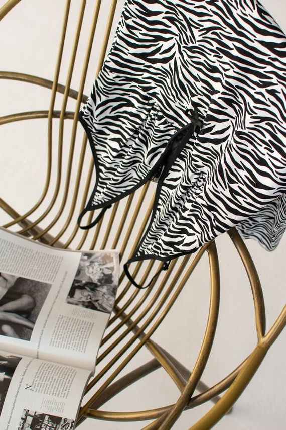 746 Camicia da notte Savannah De Lafense - bianco-nero