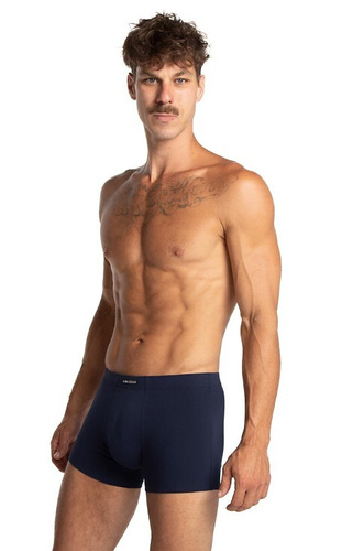 M-1070 Boxer Lama da uomo - cotone, 3 pezzi, blu navy/blu/grafite
