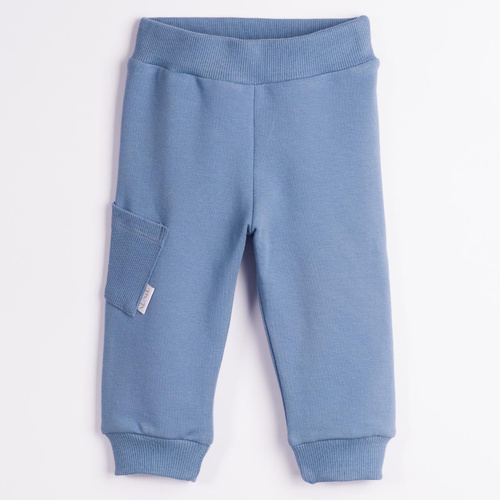 228276 Nicol FARMA Pantaloni tuta bambino blu con tasca cotone