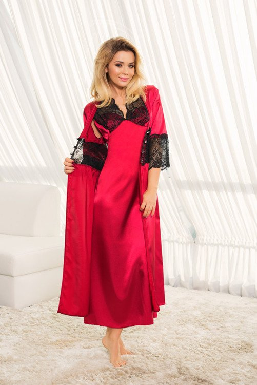 Chemise in raso Mactan Halka per donna Kalimo - marrone