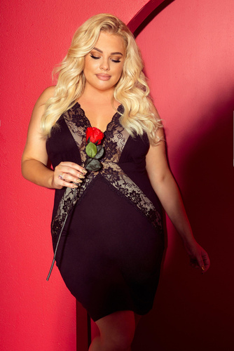 879 Camicia da notte Agnes Forex - nero