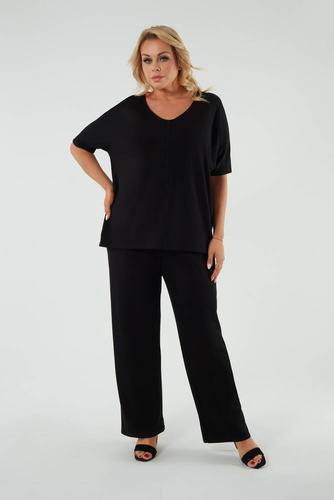 Soler Pantaloni lunghi donna Moda italiana - nero