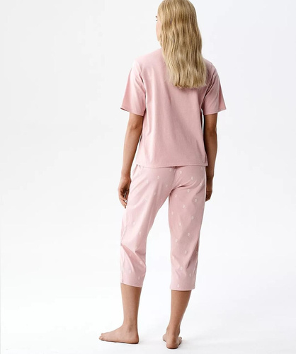 Pigiama donna Atlantic NLP-511 100% cotone comfort pantaloni 3/4