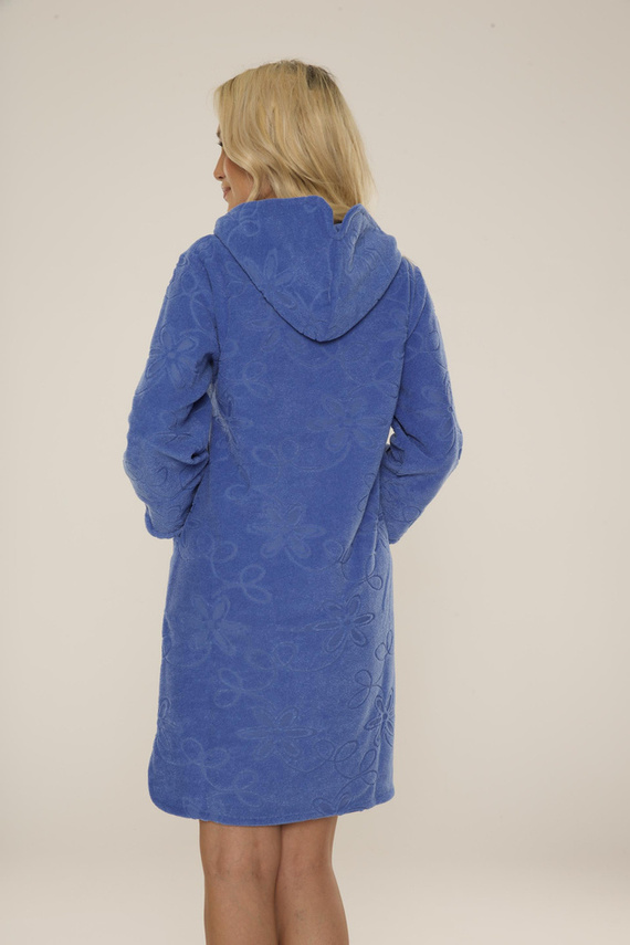 409 Accappatoio corto Jacquard da donna De Lafense- denim