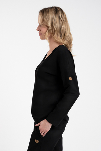 Karina Felpa da donna Moda - nero